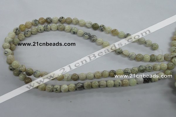 COP802 15.5 inches 8mm round natural African opal beads