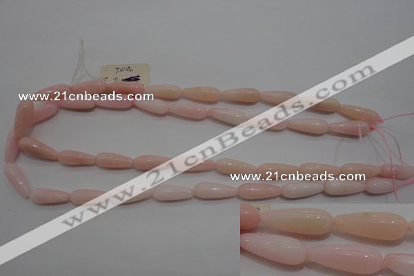 COP87 15.5 inches 8*20mm teardrop natural pink opal gemstone beads