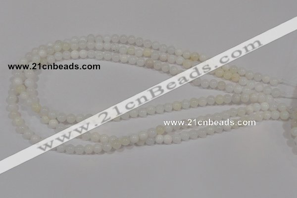 COP900 15.5 inches 6mm round natural white opal gemstone beads