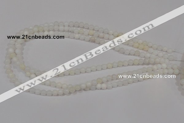 COP901 15.5 inches 8mm round natural white opal gemstone beads