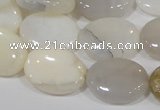 COP908 15.5 inches 15*20mm oval natural white opal gemstone beads