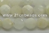 COP932 15.5 inches 8mm faceted round white opal gemstone beads