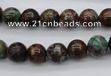 COP987 15.5 inches 10mm round green opal gemstone beads wholesale