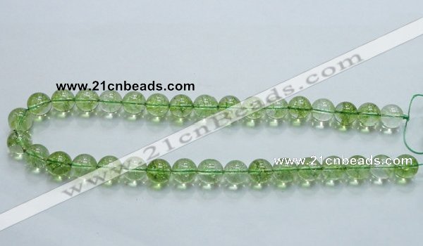 COQ02 16 inches 12mm round dyed olive quartz beads wholesale