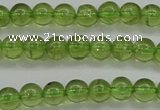 COQ202 15.5 inches 4mm - 5mm round natural olive quartz beads