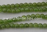 COQ52 15.5 inches 6mm round natural olive quartz beads wholesale