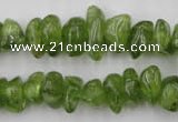 COQ64 15.5 inches 8*12mm natural olive quartz chips beads wholesale