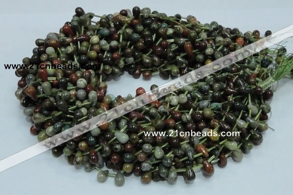 COS02 15.5 inches 6*10mm teardrop ocean stone beads wholesale