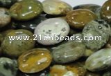 COS05 15.5 inches 12*16mm oval ocean stone beads wholesale