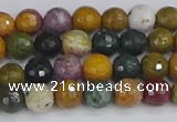 COS201 15.5 inches 6mm faceted round ocean jasper beads