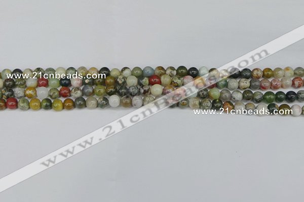 COS220 15.5 inches 4mm round ocean stone beads wholesale