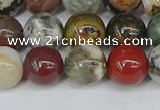 COS223 15.5 inches 10mm round ocean stone beads wholesale