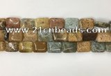 COS253 15.5 inches 13*18mm rectangle ocean stone beads wholesale