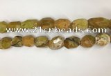 COS271 13*18mm - 15*20mm faceted nuggets ocean stone beads