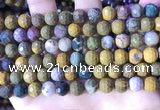 COS311 15.5 inches 8mm faceted round ocean jasper beads