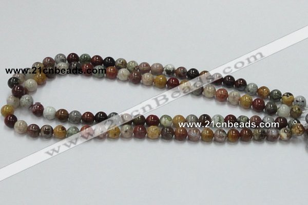 COS39 15.5 inches 8mm round ocean stone beads wholesale