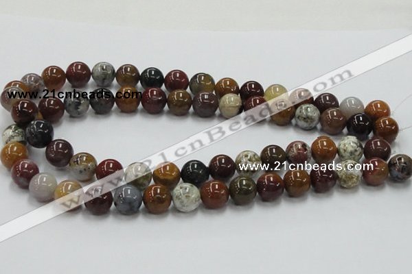 COS41 15.5 inches 12mm round ocean stone beads wholesale