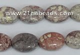 COT09 15.5 inches 13*18mm oval osmanthus stone beads wholesale