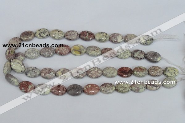 COT09 15.5 inches 13*18mm oval osmanthus stone beads wholesale