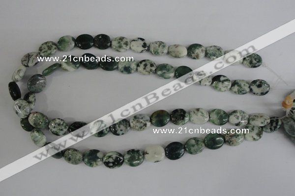 COV100 15.5 inches 12*14mm oval tree agate beads wholesale