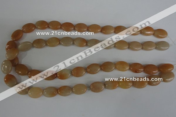 COV101 15.5 inches 12*16mm oval pink aventurine beads wholesale