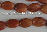 COV102 15.5 inches 12*16mm oval red aventurine beads wholesale