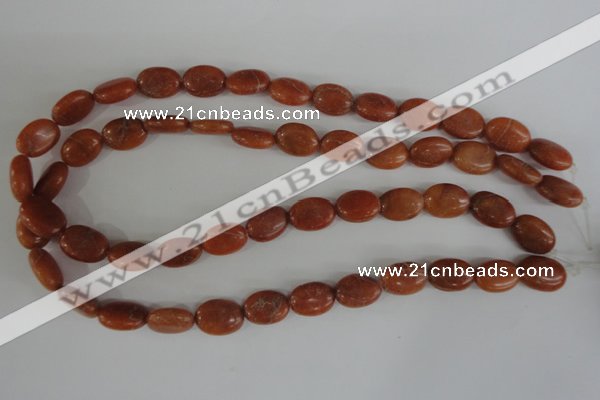 COV102 15.5 inches 12*16mm oval red aventurine beads wholesale