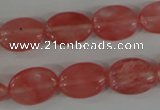 COV110 15.5 inches 12*16mm oval cherry quartz beads wholesale