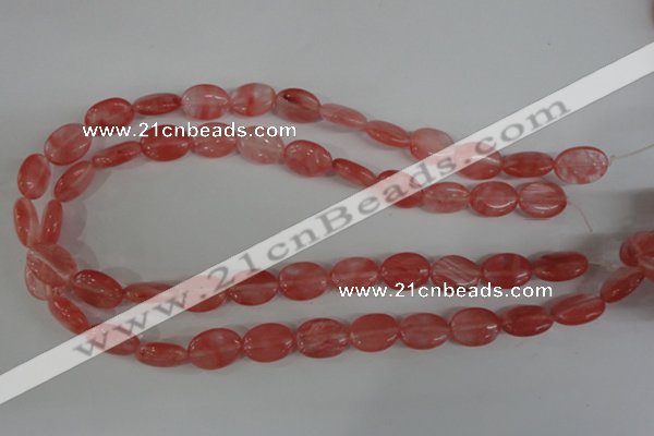 COV110 15.5 inches 12*16mm oval cherry quartz beads wholesale