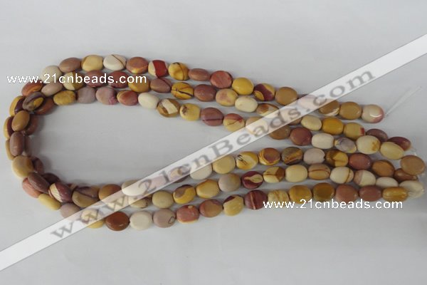 COV12 15.5 inches 8*10mm oval mookaite gemstone beads wholesale