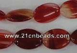 COV129 15.5 inches 13*18mm oval red agate beads wholesale