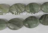 COV136 15.5 inches 13*18mm oval seaweed quartz beads wholesale