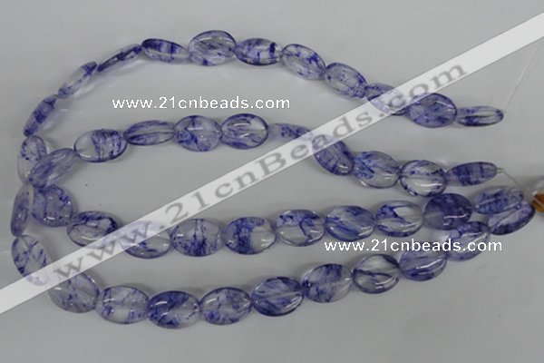 COV143 15.5 inches 13*18mm oval watermelon blue beads wholesale