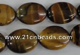 COV151 15.5 inches 15*20mm oval yellow tiger eye beads wholesale