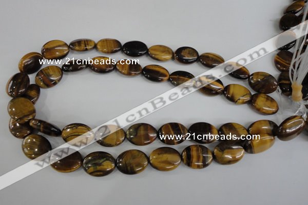 COV151 15.5 inches 15*20mm oval yellow tiger eye beads wholesale