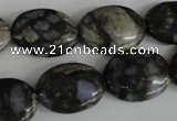 COV152 15.5 inches 15*20mm oval glaucophane beads wholesale