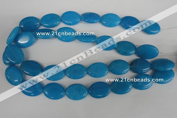 COV161 15.5 inches 18*25mm oval candy jade beads wholesale