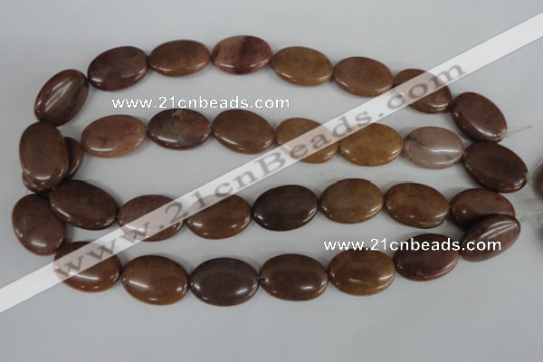 COV162 15.5 inches 18*25mm oval candy jade beads wholesale