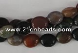 COV25 15.5 inches 8*10mm oval Indian agate beads wholesale