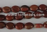 COV36 15.5 inches 8*10mm oval red jasper beads wholesale