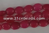 COV40 15.5 inches 8*10mm oval candy jade gemstone beads wholesale