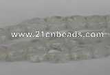 COV43 15.5 inches 8*10mm oval watermelon white beads wholesale