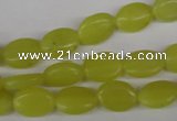 COV54 15.5 inches 8*12mm oval lemon jade gemstone beads wholesale