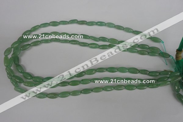 COV59 15.5 inches 6*12mm oval green aventurine beads wholesale