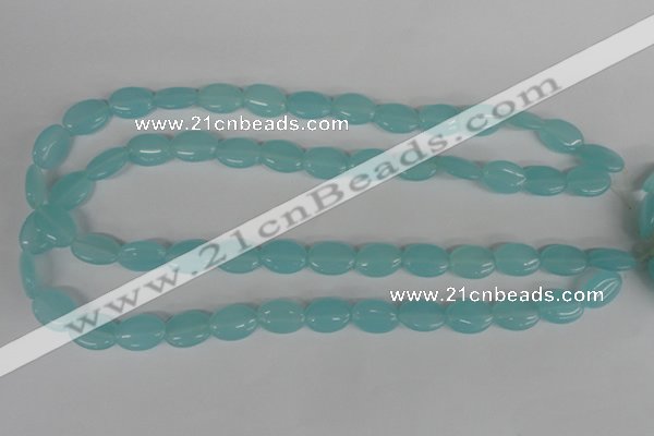COV61 15.5 inches 10*14mm oval candy jade beads wholesale