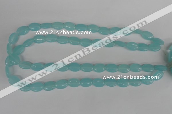 COV61 15.5 inches 10*14mm oval candy jade beads wholesale