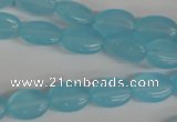 COV62 15.5 inches 10*14mm oval candy jade beads wholesale