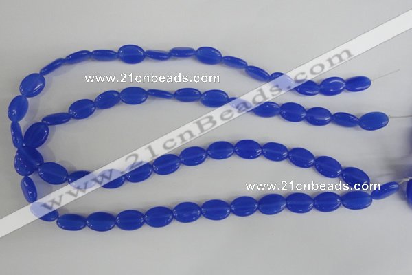 COV64 15.5 inches 10*14mm oval candy jade beads wholesale