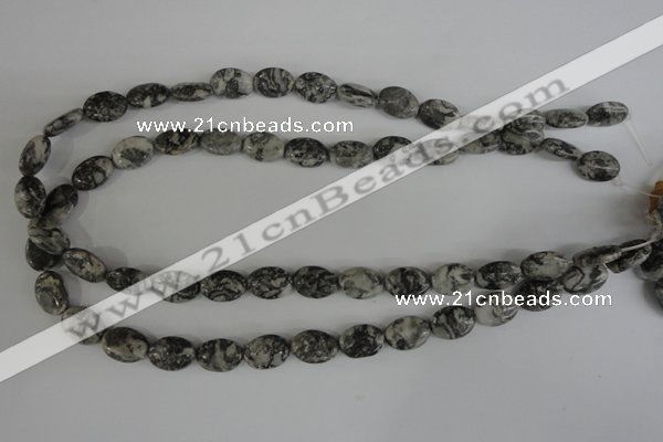 COV76 15.5 inches 10*14mm oval jasper gemstone beads wholesale