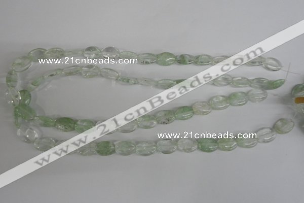 COV92 15.5 inches 10*14mm oval watermelon green beads wholesale